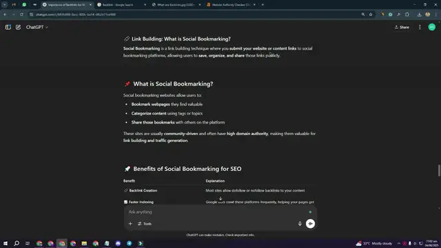 'Video thumbnail for what is social bookmarking in SEO'