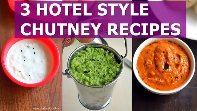 'Video thumbnail for 3 Hotel Style Chutney Recipe For Idli - Restaurant Style Chutney Recipes For Idli, dosa'