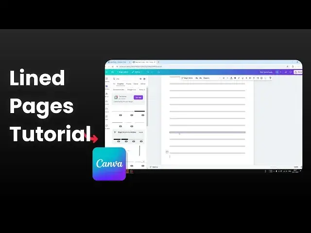 'Video thumbnail for How to Create Lined Pages in Canva'