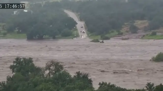 'Video thumbnail for Timelapse shows speed of Texas floods'