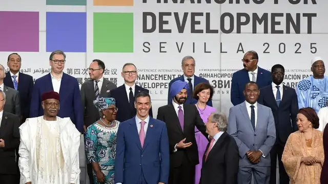 'Video thumbnail for Trump cuts to foreign aid looms large at UN conference on international development'