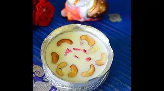 'Video thumbnail for Paal payasam in Pressure cooker - Milk kheer For Krishna Janmashtami'