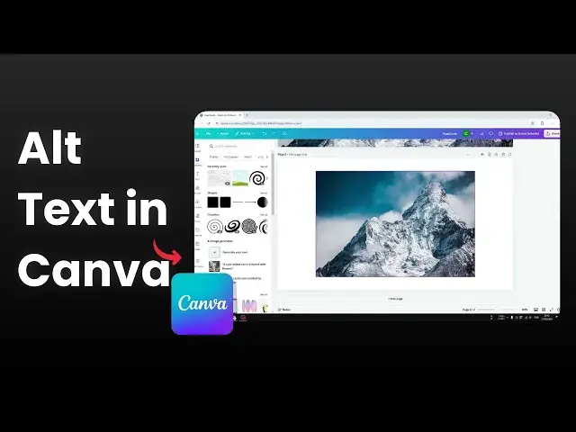 'Video thumbnail for How to Add Alt Text to an Picture in Canva'