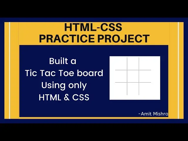 'Video thumbnail for HTML5 & CSS3 Project for Beginners || HTML CSS Practice Project 2020 #1'