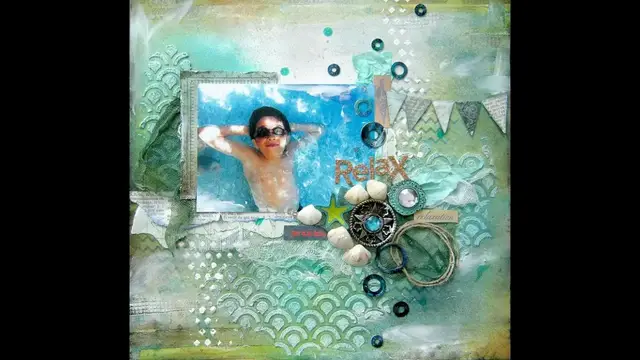 'Video thumbnail for Relax Mixed Media layout'