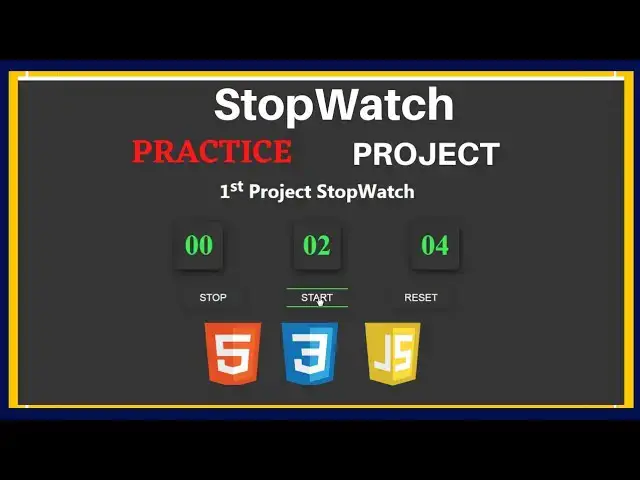 'Video thumbnail for HTML CSS JavaScript Project For Beginners: Build a Stop Watch using html css & JS'