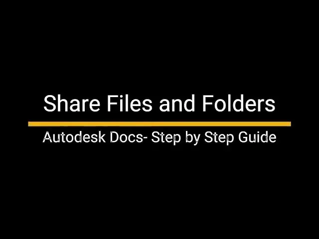 'Video thumbnail for How to Share Files and Folders in Autodesk Construction Cloud (ACC) | Quick & Secure Collaboration'