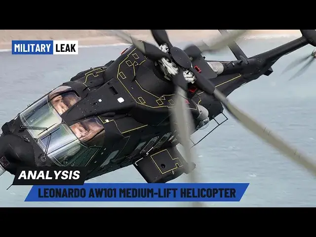 'Video thumbnail for Leonardo AW101 Medium-lift Helicopter #helicopter #aircraft'