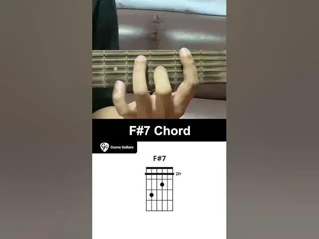 'Video thumbnail for How To Play The F#7 Chord On Guitar - Guvna Guitar'