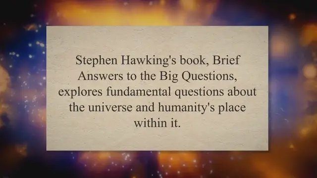 'Video thumbnail for Brief Answers to the Big Questions '
