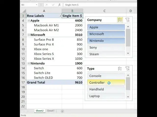 'Video thumbnail for Use Slicer in MS Excel #shorts'