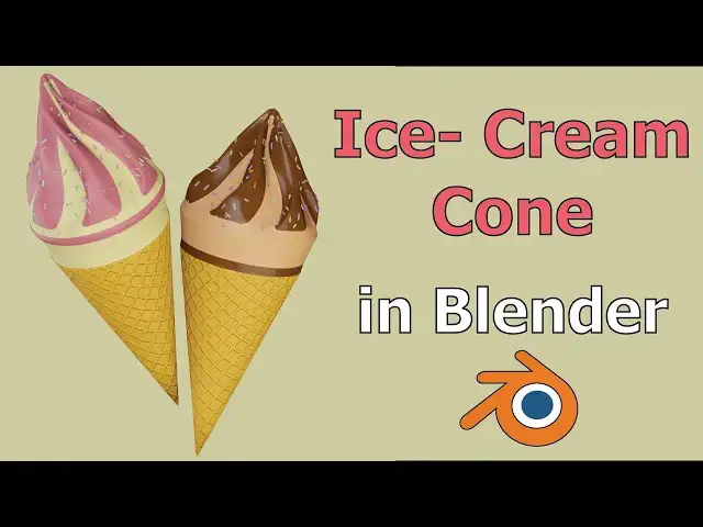 'Video thumbnail for Modeling Ice-Cream Cone in Blender| Time lapse'