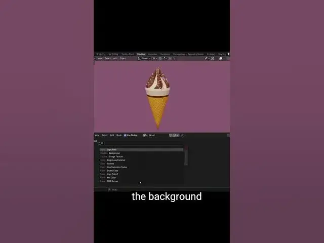 'Video thumbnail for Render with any Background color in Blender #shorts'