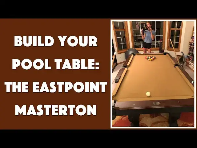 'Video thumbnail for The EastPoint Sports "Masterton" 7' Pool Table Assembled!'