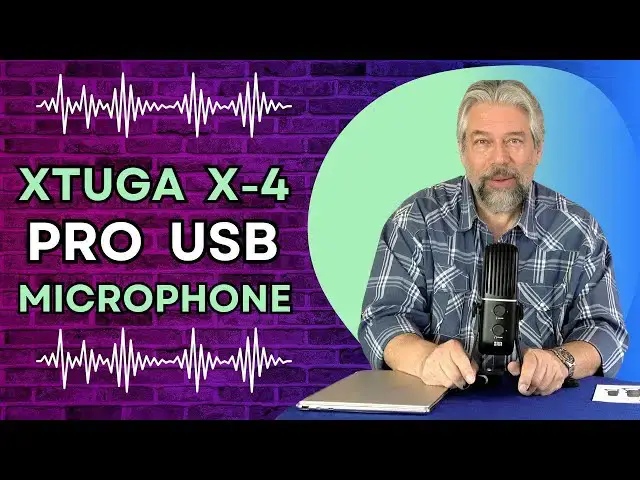 'Video thumbnail for Up Your Voice Game with the XTUGA X-4 USB Desktop Condenser Microphone'