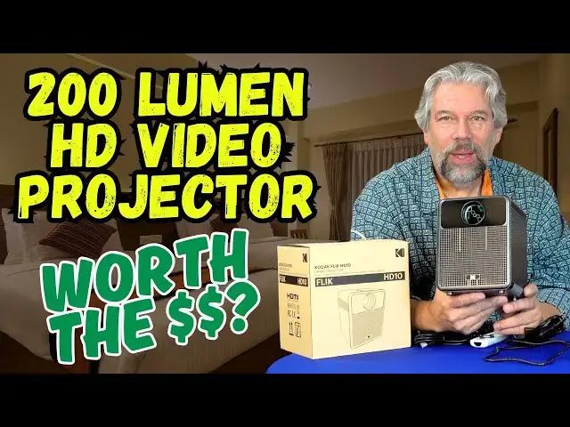 'Video thumbnail for Pros and Cons of the Kodak FLIK HD10 AndroidTV Video Projector'