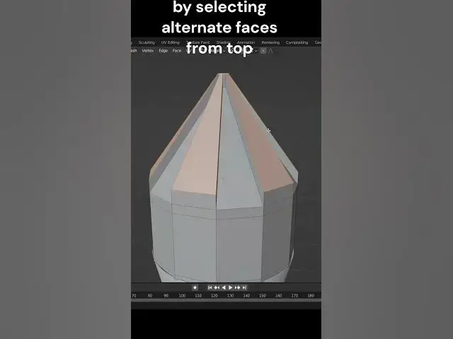 'Video thumbnail for Make Ice-cream cone in Blender in 1 minute #shorts'