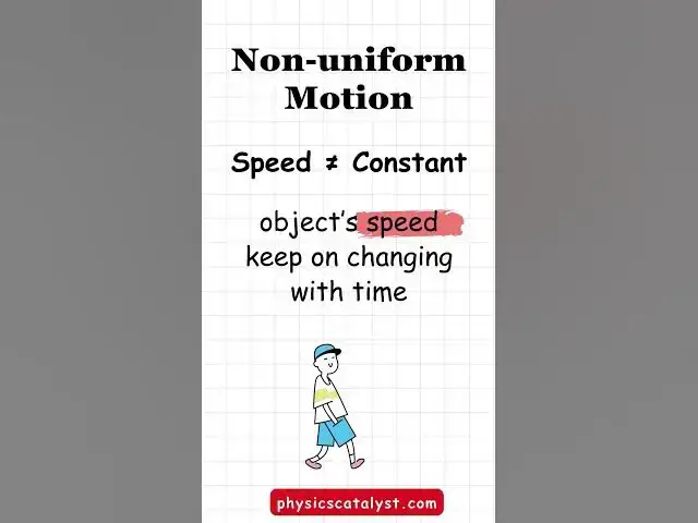 'Video thumbnail for Non-Uniform Motion Explained Simply | Physics Concept in Hindi #shorts'