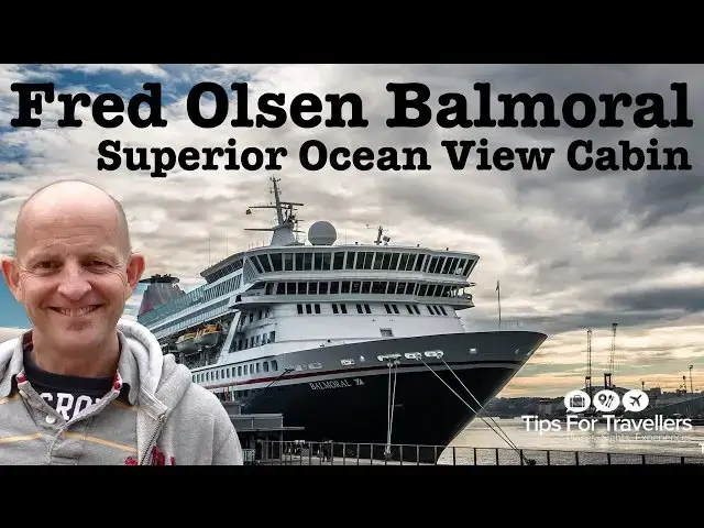 'Video thumbnail for Fred Olsen Balmoral Superior Ocean View Cabin tour and review. A cabin you would like to cruise in?'