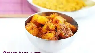 'Video thumbnail for Urulaikizhangu kara curry recipe | Potato roast'