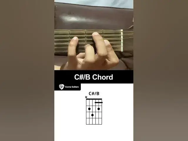 'Video thumbnail for How To Play The C#/B Chord On Guitar - Guvna Guitars'