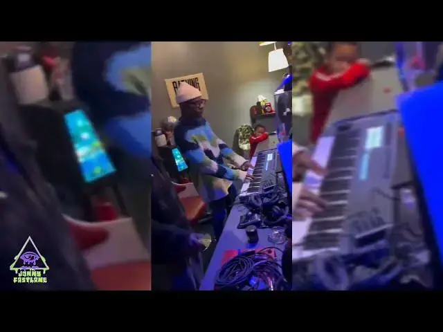 'Video thumbnail for Kirk Franklin and Hit-Boy spotted in the studio together'