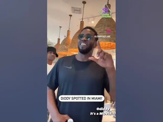 'Video thumbnail for Diddy and Stevie J were spotted TOGETHER in Miami'