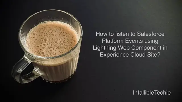 'Video thumbnail for Salesforce Platform Events using Lightning Web Component in Experience Cloud Site'