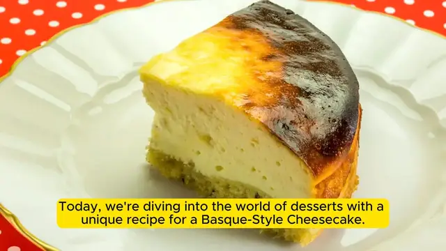 'Video thumbnail for Basque-Style Cheesecake (Tarta de Queso) Recipe'