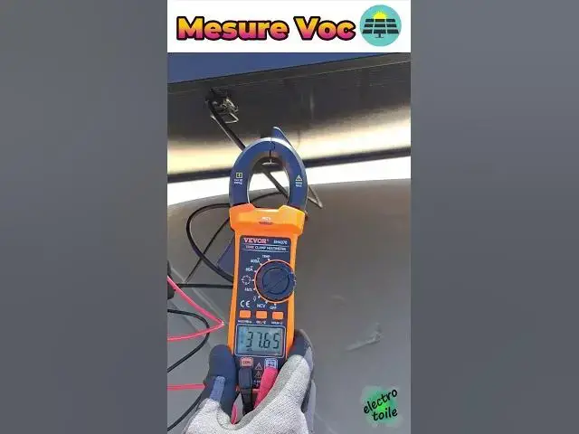 'Video thumbnail for #réponse Mesure de la tension en circuit ouvert Voc sur panneau solaire avec multimètre'