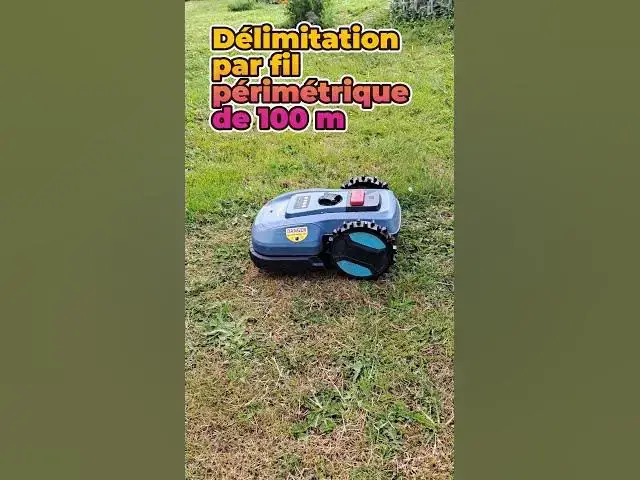'Video thumbnail for Robot tondeuse E400 YARDCARE pour petits jardins'