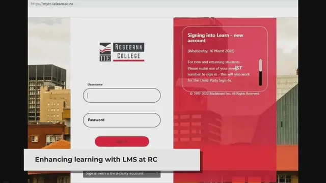 'Video thumbnail for RC Learn Portal Login'