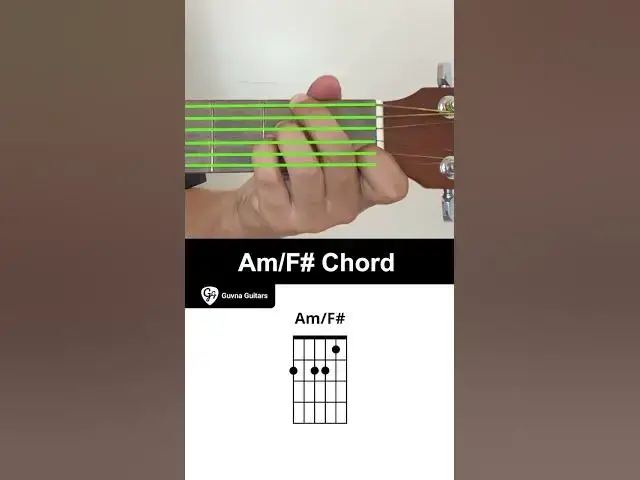 'Video thumbnail for How To Play The Am/F# Chord On Guitar - Guvna Guitars'