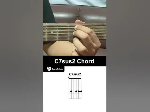 'Video thumbnail for How To Play The C7sus2 Chord On Guitar - Guvna guitars'