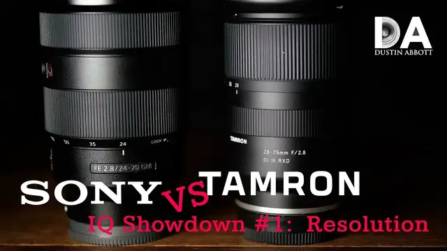 'Video thumbnail for Tamron 28-75 RXD vs Sony 24-70 G-Master Part 1: Resolution | 4K'