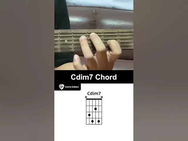 'Video thumbnail for How To Play The Cdim7 Chord On Guitar - Guvna Guitars'