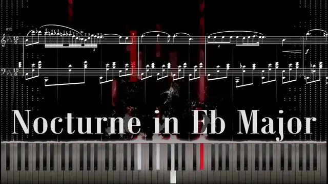 'Video thumbnail for "Nocturne in  Eb Major" Chopin Piano Tutorial | Sheet Music | Op. 9 No. 2 | Updated'