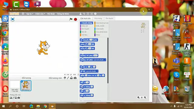 'Video thumbnail for Scratch làm game bắn virus Corona'