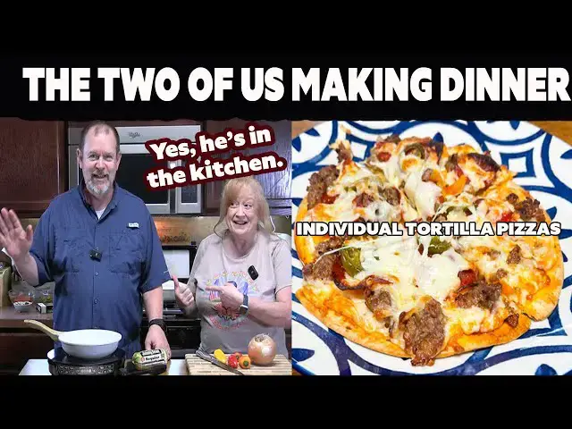 'Video thumbnail for DINNER WITH THE TWO OF US | Individual Tortilla Pizzas'