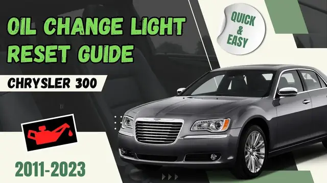 'Video thumbnail for Quick Fix: Reset Oil Change Light on 2011-2023 Chrysler 300 in Minutes!'