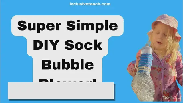 'Video thumbnail for Super Simple DIY Sock Bubble Blower!'