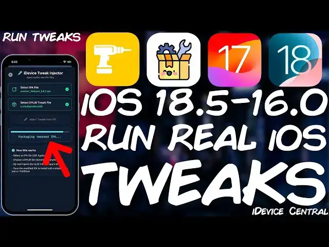 'Video thumbnail for iOS 18.5 - 17 Jailbreak News: Run REAL Jailbreak Tweaks (DYLIB) Using iDevice ToolKit v1.6.0'