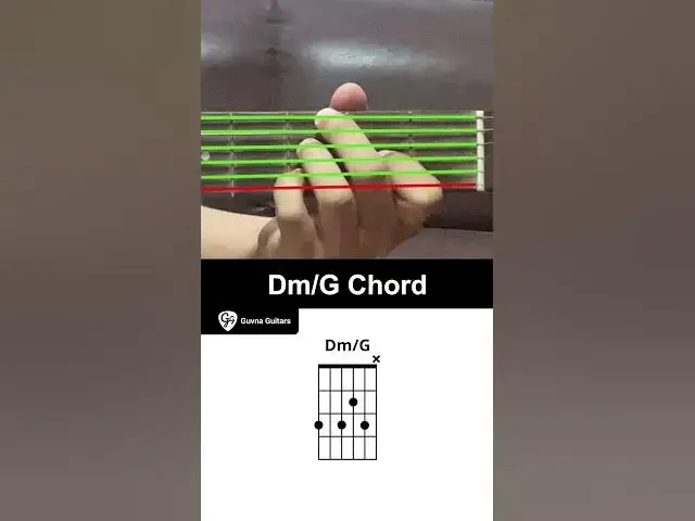 'Video thumbnail for How To Play The Dm/G Chord On Guitar - Guvna Guitars'