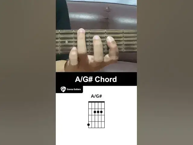 'Video thumbnail for How To Play The A/G# Chord On Guitar - Guvna Guitars'