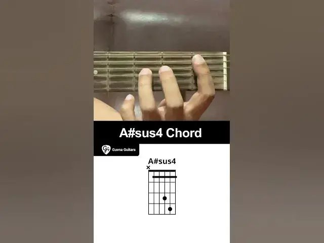 'Video thumbnail for How To Play The A#sus4 Chord On Guitar - Guvna Guitars'