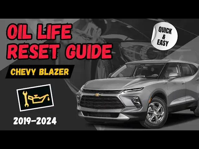 'Video thumbnail for 2019-2024 Chevy Blazer Oil Life Reset: Step-by-Step Guide for All Models 🚗🔧'