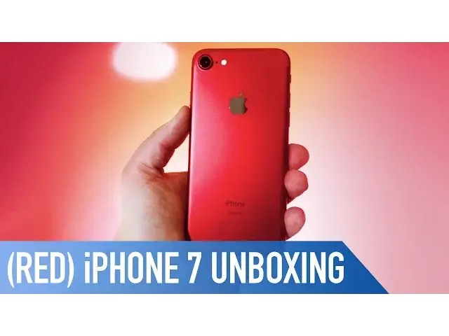 'Video thumbnail for (PRODUCT) RED iPhone 7 Unboxing'