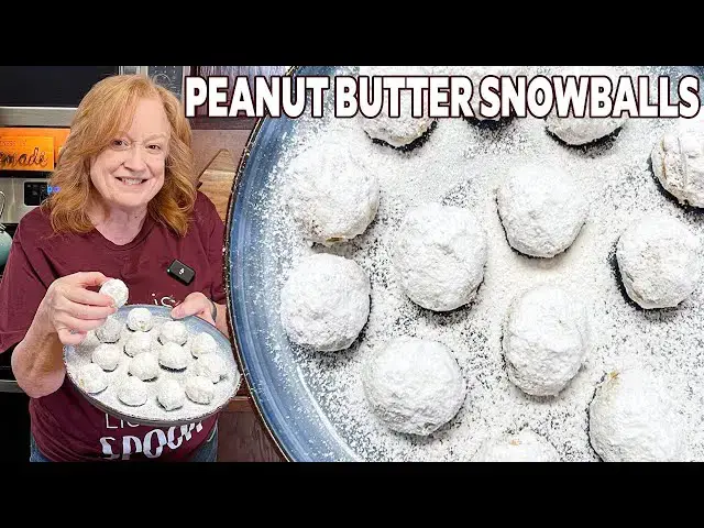 'Video thumbnail for PEANUT BUTTER CHOCOLATE CHIP SNOWBALLS A Christmas Treat'