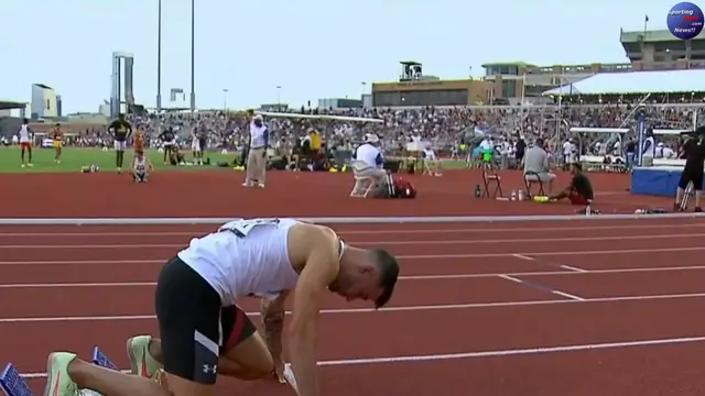 'Video thumbnail for Texas Tech wins the men's 4x100m relay with 37.93 at NCAA Championships'