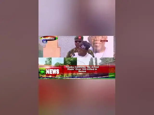 'Video thumbnail for Tinubu Confirms 'No Arrest Made' Over 100 Killed In Benue'